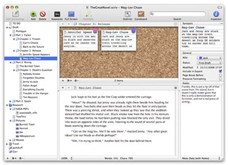 Scrivener screen